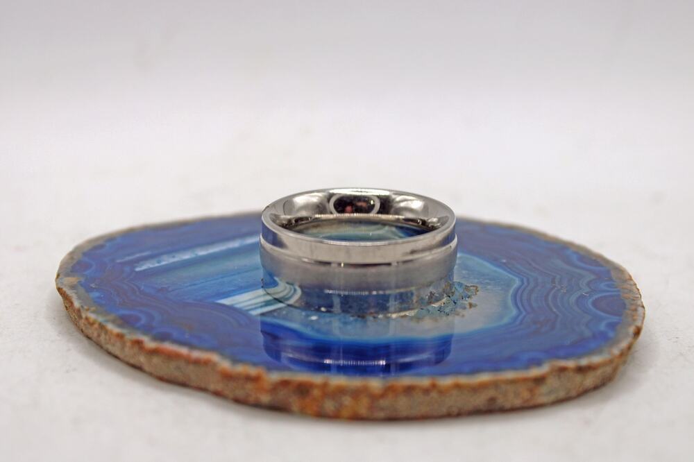 NOS Y2K Stainless Steel Band Ring